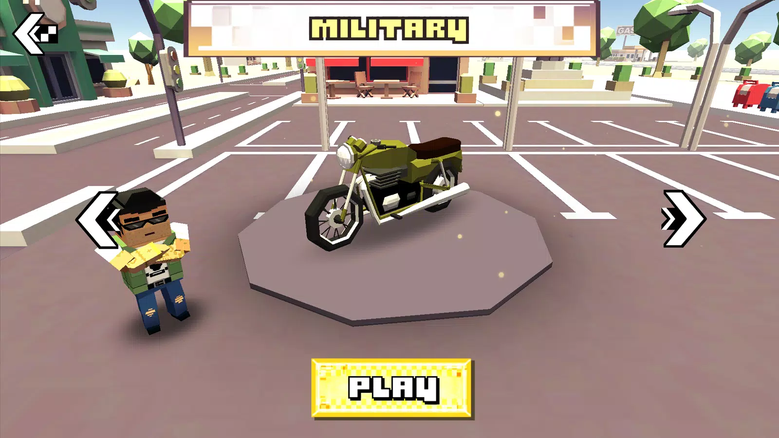 Blocky Moto Racing Скриншот 2