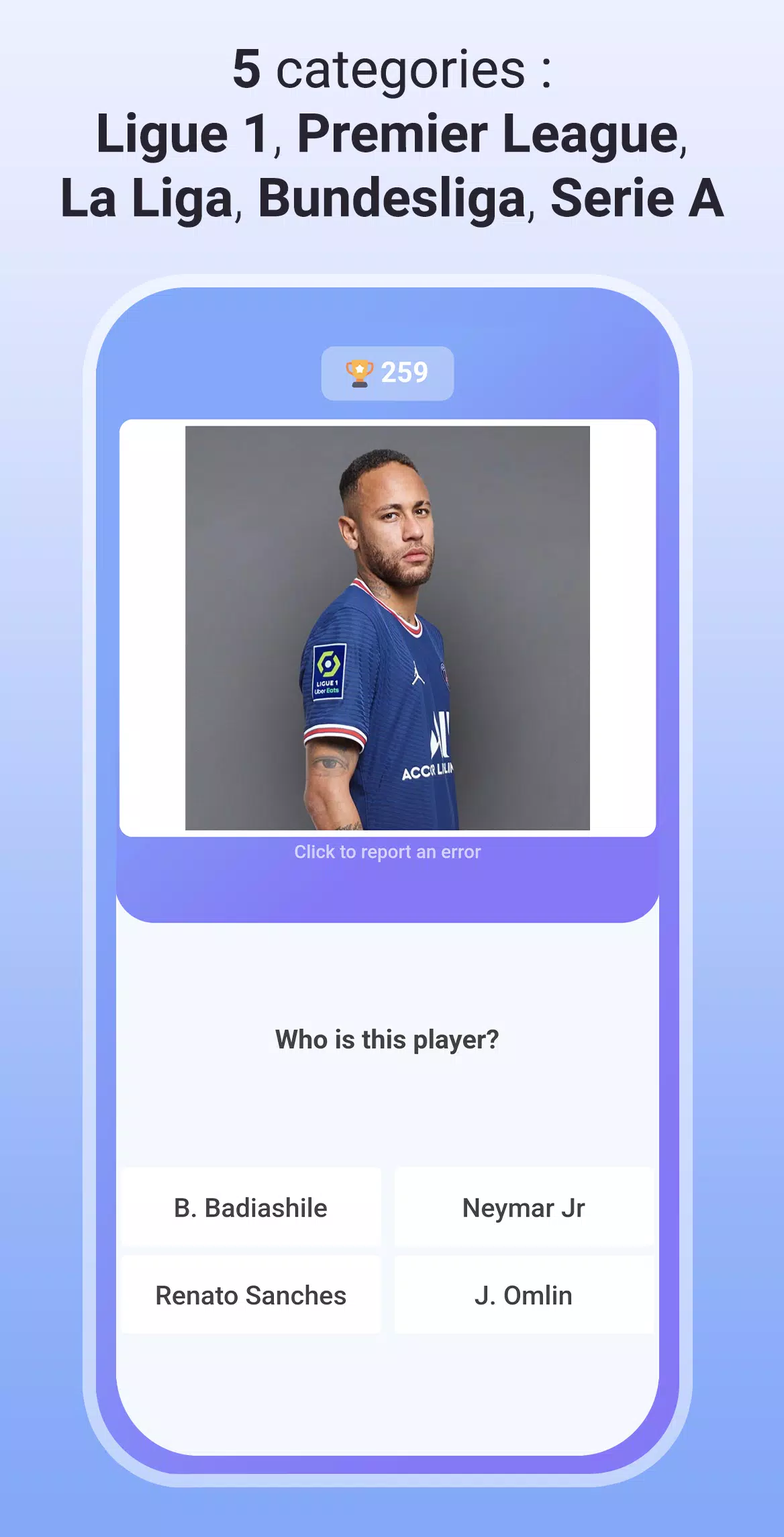 Schermata Quiz Soccer - Guess the name 2
