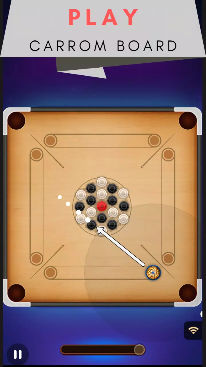 Carrom Board Offline Скриншот 0