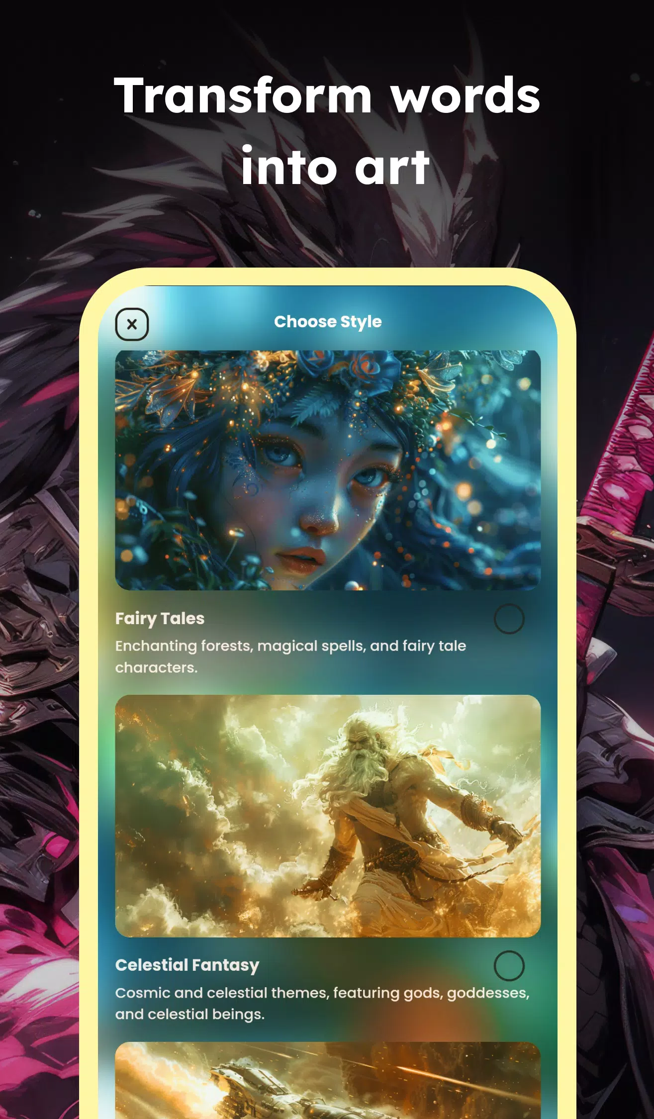 AI Fantasy Art Generator Ekran Görüntüsü 1