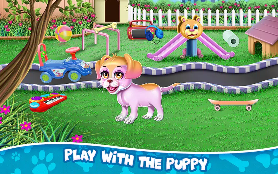 Fluffy Puppy Play and Care Zrzut ekranu 2