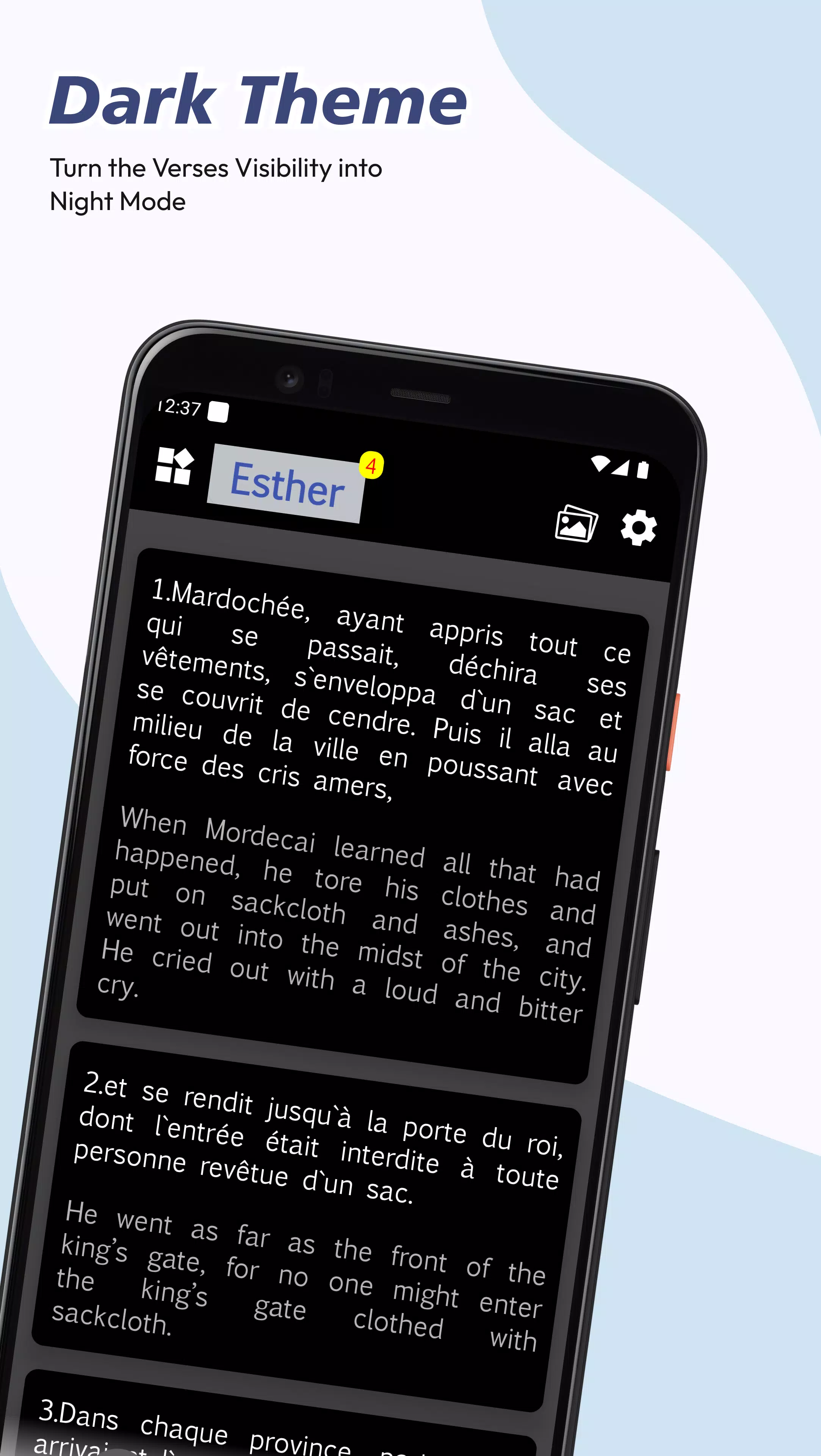 French English Bible Ekran Görüntüsü 3