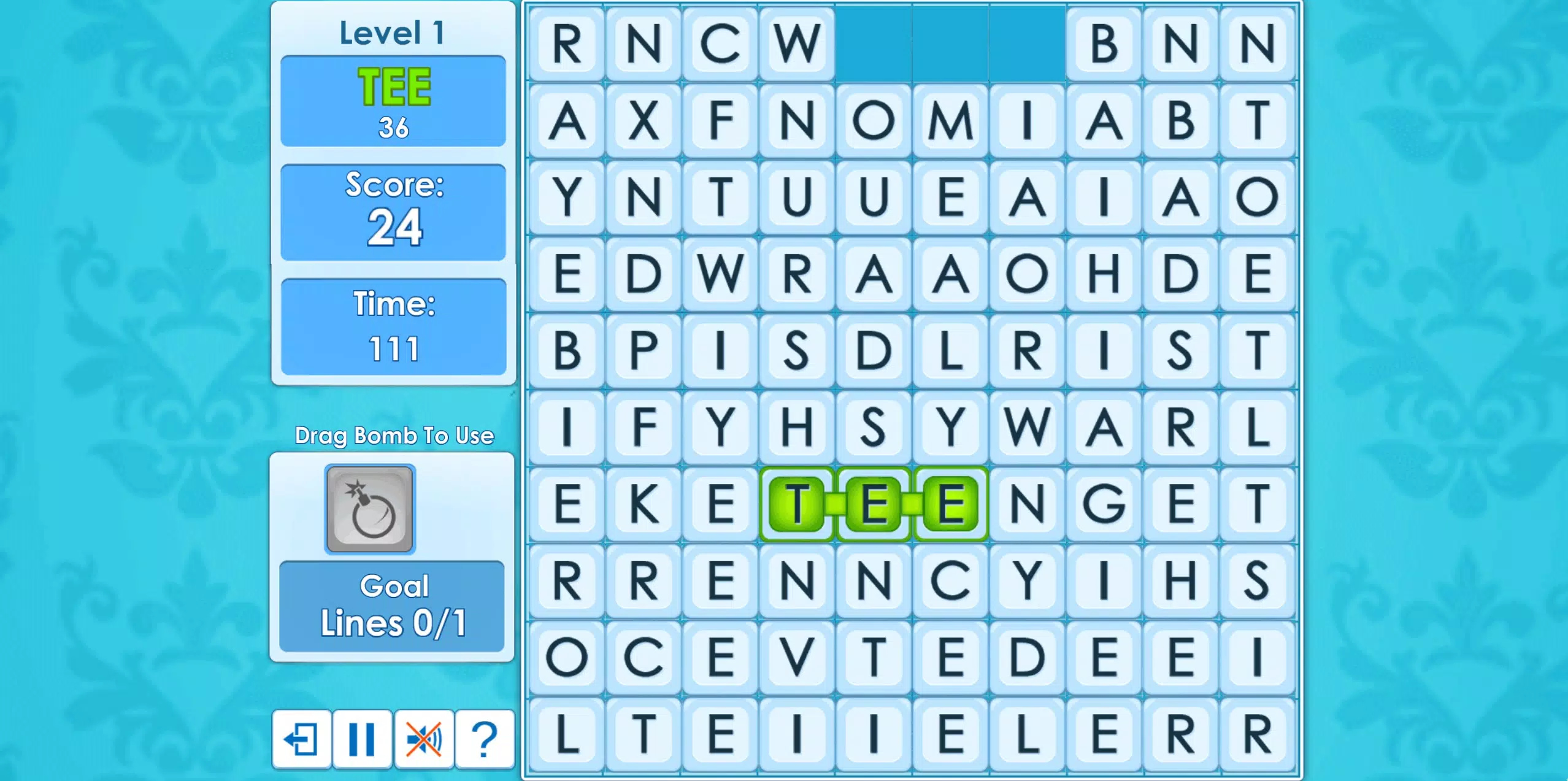 Classic Word Wipe 스크린샷 2