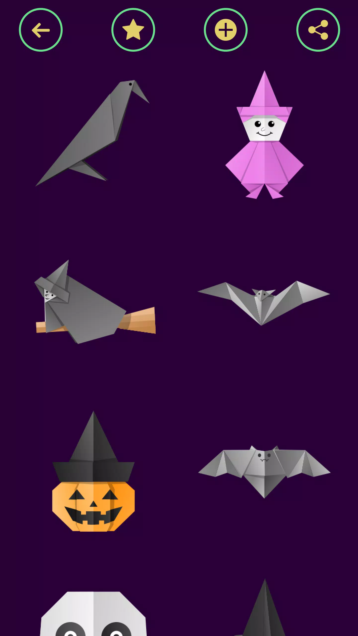 Schermata Origami Halloween 2