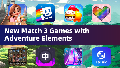 Neue Match-3-Spiele mit Abenteuer-Elementen